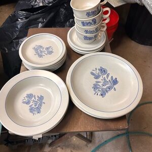Pfaltzgraff Blue Floral Dinnerware Set